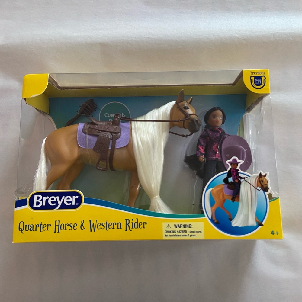 Breyer Quarter Horse & Western Rider Set Cowgirls Rule 1:12 Scale